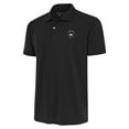 thumbnail image 1 of Men's Antigua Charcoal Charlotte FC Brushed Metallic Logo Tribute Polo, 1 of 1
