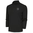 thumbnail image 1 of Men's Antigua Charcoal Chicago Cubs Metallic Tribute Quarter-Zip Top, 1 of 1