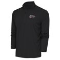 thumbnail image 1 of Men's Antigua Charcoal Cincinnati Bengals Team Logo Throwback Tribute Quarter-Zip Pullover Top, 1 of 1