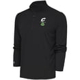 thumbnail image 1 of Men's Antigua  Charcoal Cleveland Cavaliers Shamrock Tribute Quarter-Zip Pullover Top, 1 of 1
