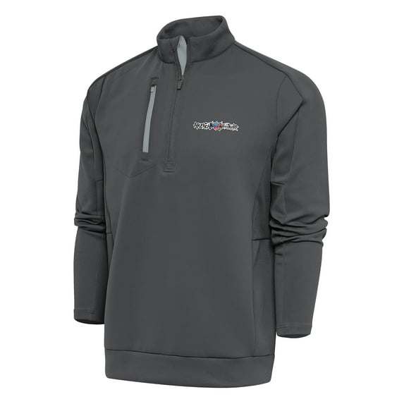 Men's Antigua Charcoal Cody Rhodes Generation Quarter-Zip Pullover Top