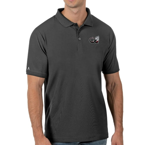 Men's Antigua Charcoal Colorado Mammoth Legacy Pique Polo
