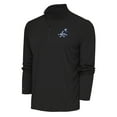 thumbnail image 1 of Men's Antigua Charcoal Dallas Cowboys Team Logo Throwback Tribute Quarter-Zip Pullover Top, 1 of 1
