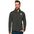 thumbnail image 1 of Men's Antigua Charcoal Detroit Tigers Tribute Quarter-Zip Pullover Top, 1 of 1
