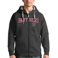 thumbnail image 1 of Men's Antigua Charcoal Florida Panthers Wordmark Victory Full-Zip Hoodie, 1 of 1