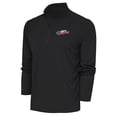 thumbnail image 1 of Men's Antigua  Charcoal Gwinnett Stripers Tribute Quarter-Zip Pullover Top, 1 of 1