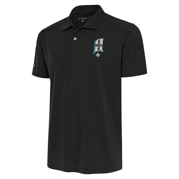 Men's Antigua Charcoal Homestead Grays Big & Tall Tribute Polo