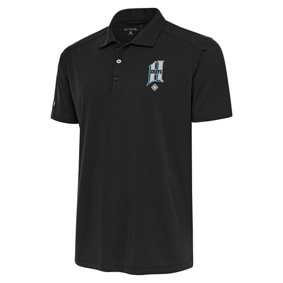 Men's Antigua Charcoal Homestead Grays Tribute Polo