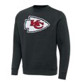thumbnail image 1 of Men's Antigua Charcoal Kansas City Chiefs Victory Pullover Sweatshirt, 1 of 1