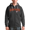 thumbnail image 1 of Men's Antigua Charcoal Kansas City Chiefs Wordmark Victory Full-Zip Hoodie, 1 of 1