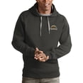 thumbnail image 1 of Men's Antigua Charcoal Los Angeles Chargers Logo Victory Pullover Hoodie, 1 of 1