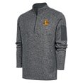 thumbnail image 1 of Men's Antigua Charcoal Minnesota Duluth Bulldogs Fortune Big & Tall Quarter-Zip Pullover Jacket, 1 of 1