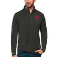 thumbnail image 1 of Men's Antigua Charcoal Nebraska Huskers Tribute Quarter-Zip Top, 1 of 1