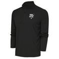 thumbnail image 1 of Men's Antigua Charcoal New York Black Yankees Tribute Quarter-Zip Pullover Top, 1 of 1