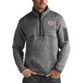thumbnail image 1 of Men's Antigua Charcoal New York Giants Fortune Big & Tall Quarter-Zip Pullover Jacket, 1 of 1
