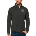 thumbnail image 1 of Men's Antigua Charcoal Orlando City SC Tribute Quarter-Zip Pullover Top, 1 of 1