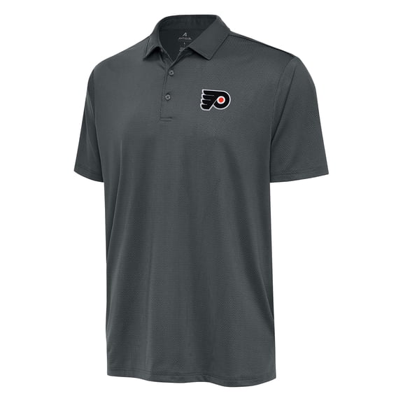 Men's Antigua Charcoal Philadelphia Flyers Ellipse Polo