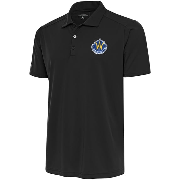 Men's Antigua Charcoal Santa Cruz Warriors Big & Tall Tribute Polo