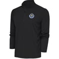 thumbnail image 1 of Men's Antigua  Charcoal Santa Cruz Warriors Tribute Quarter-Zip Pullover Top, 1 of 1