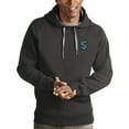 thumbnail image 1 of Men's Antigua Charcoal Seattle Kraken Victory Pullover Hoodie, 1 of 1