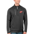thumbnail image 1 of Men's Antigua Charcoal/Silver Detroit Red Wings Generation Quarter-Zip Pullover Jacket, 1 of 1