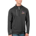 thumbnail image 1 of Men's Antigua Charcoal/Silver James Madison Dukes Generation Half-Zip Pullover Jacket, 1 of 1