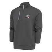 Mens Antigua Charcoal/Silver WWE Generation Quarter-Zip Pullover Top