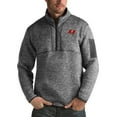 thumbnail image 1 of Men's Antigua Charcoal Tampa Bay Buccaneers Fortune Big & Tall Quarter-Zip Pullover Jacket, 1 of 1