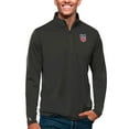 thumbnail image 1 of Men's Antigua Charcoal USMNT Tribute Quarter-Zip Pullover Top, 1 of 1
