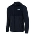 thumbnail image 1 of Men's Antigua College Navy Seattle Seahawks  Sway Full-Zip Hoodie, 1 of 1