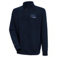 thumbnail image 1 of Men's Antigua  College Navy Seattle Seahawks Victory Quarter-Zip Pullover Top, 1 of 1