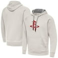 thumbnail image 1 of Men's Antigua Cream Houston Rockets Big Logo Victory Pullover Hoodie, 1 of 3