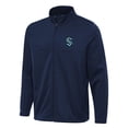 thumbnail image 1 of Men's Antigua Deep Sea Blue Seattle Kraken Links 2 Full-Zip Golf Jacket, 1 of 1