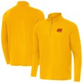 thumbnail image 1 of Men's-Antigua  Gold Joey Logano Intent Quarter-Zip Top, 1 of 3