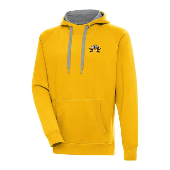 Men's Antigua Gold Northern Kentucky University Norse Victory Pullover Hoodie