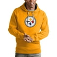 thumbnail image 1 of Men's Antigua Gold Pittsburgh Steelers Victory Pullover Hoodie, 1 of 1