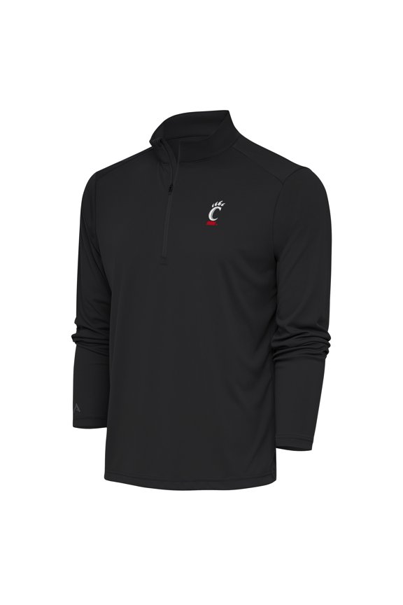 Men's Antigua Graphite Cincinnati Bearcats Tribute Quarter-Zip Pullover Top