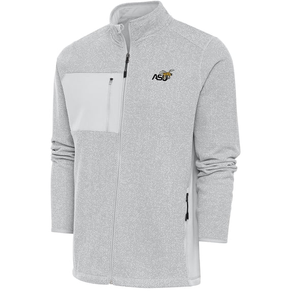Men's Antigua Gray Alabama State Hornets Course Full-Zip Jacket
