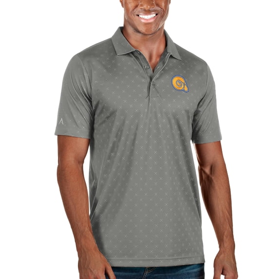 Men's Antigua Gray Albany State Golden Rams Spark Polo