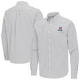 thumbnail image 1 of Men's Antigua Gray Arizona Wildcats Ellis Woven Tri-Blend Long Sleeve Button-Down Shirt, 1 of 3