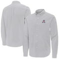 thumbnail image 1 of Men's Antigua Gray Arizona Wildcats Porter Woven Tri-Blend Long Sleeve Button-Down Shirt, 1 of 3