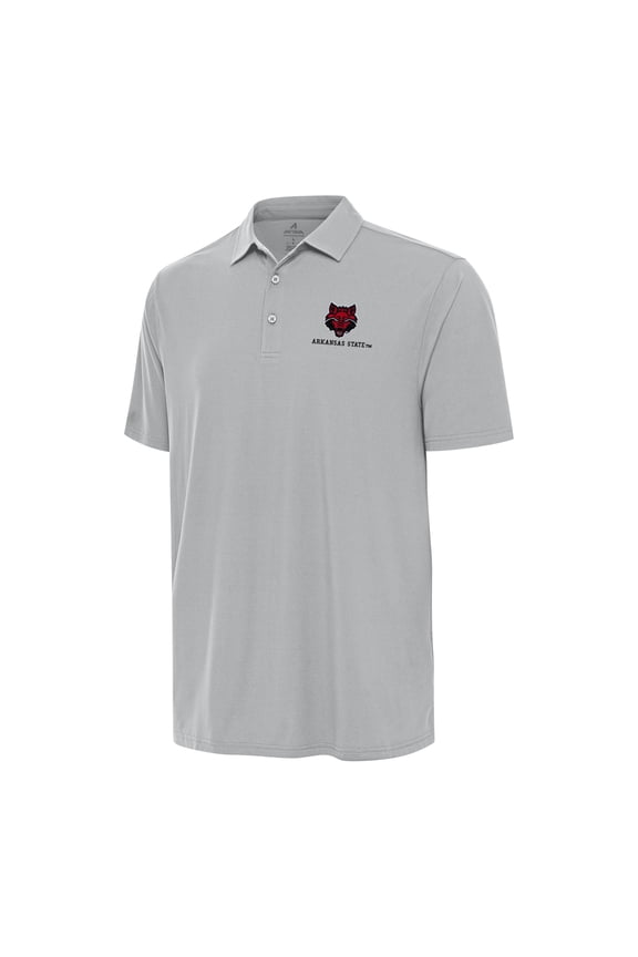 Men's Antigua Gray Arkansas State Red Wolves Era Polo