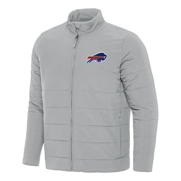 Men's Antigua Gray Buffalo Bills Swelter Full-Zip Jacket