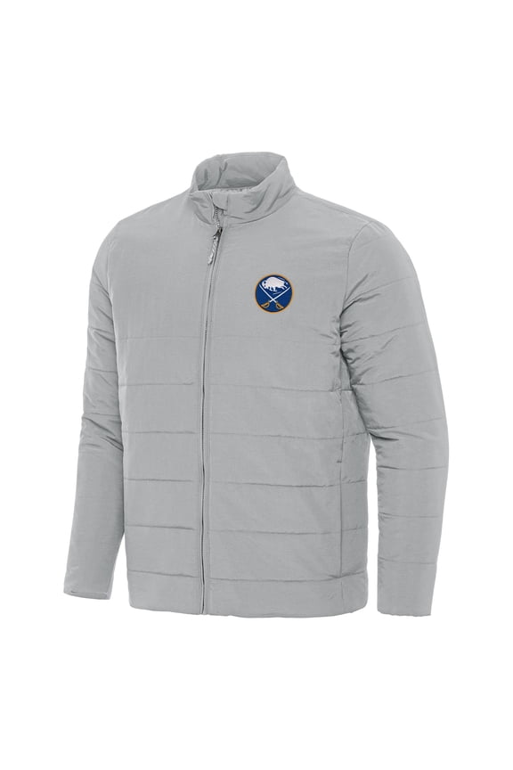 Men's Antigua Gray Buffalo Sabres Swelter Full-Zip Puffer Jacket