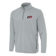 thumbnail image 1 of Men's Antigua  Gray Carolina Hurricanes Perilous Quarter-Zip Sweatshirt, 1 of 1