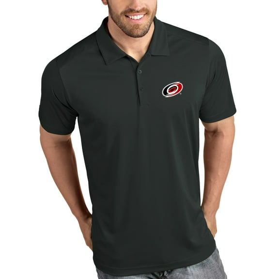 Men's Antigua Gray Carolina Hurricanes Tribute Polo