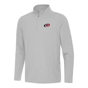 Mens Antigua Gray Carolina Hurricanes Twine Quarter-Zip Top