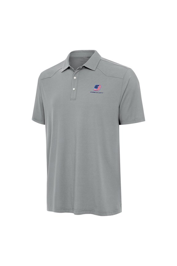 Men's Antigua Gray Chase Elliott Western Polo