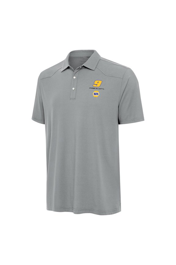 Men's Antigua Gray Chase Elliott Western Polo