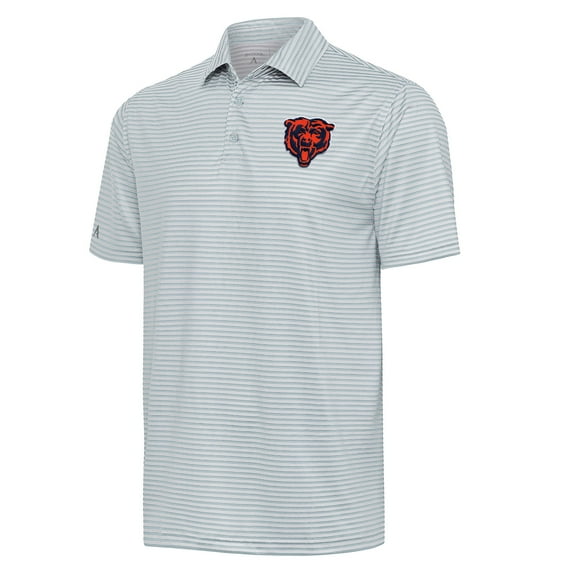 Men's Antigua Gray Chicago Bears Skills Polo